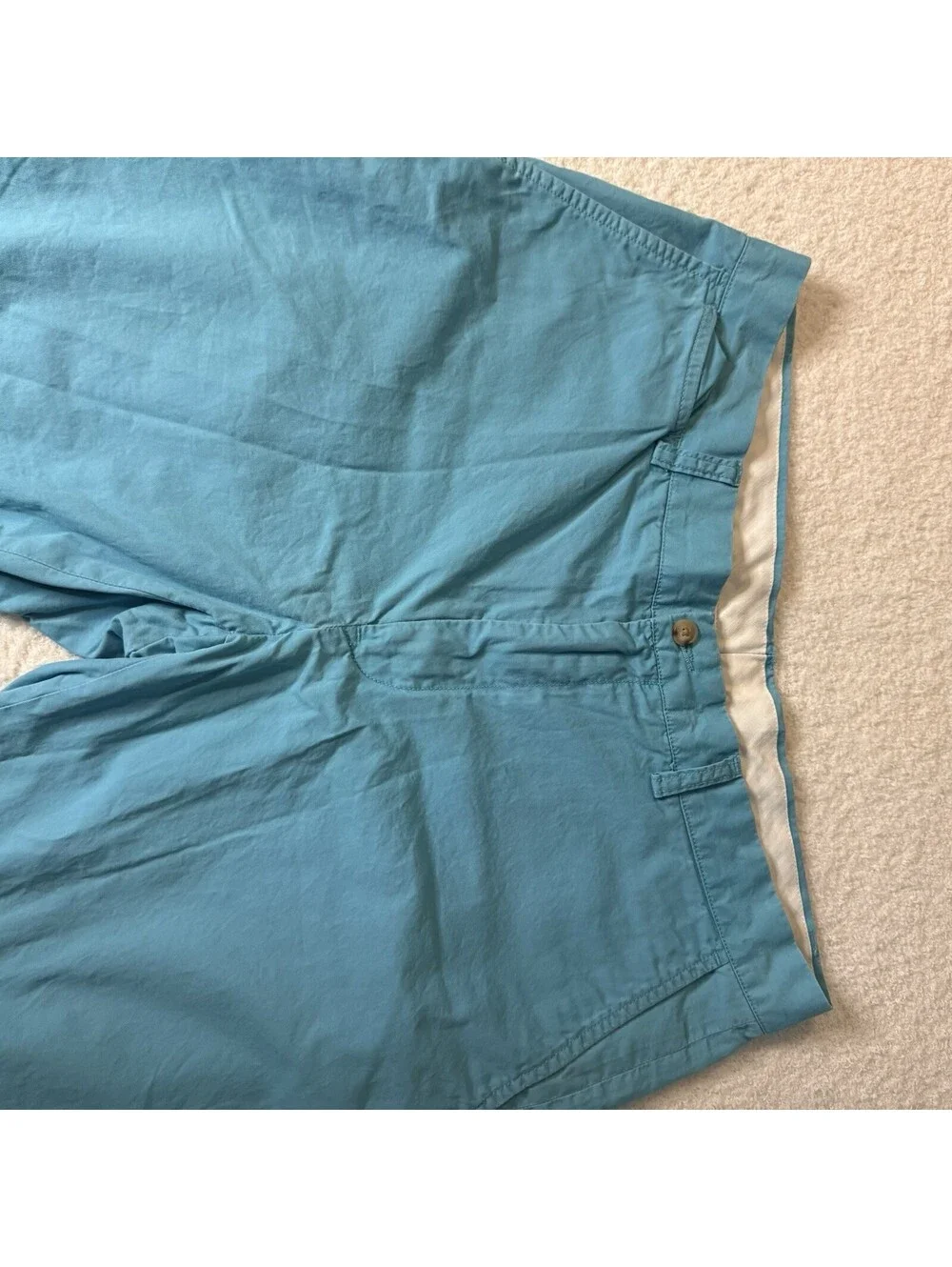 Polo Ralph Lauren Men’s Pima Cotton Shorts Turquoise Size 35 Flat Front